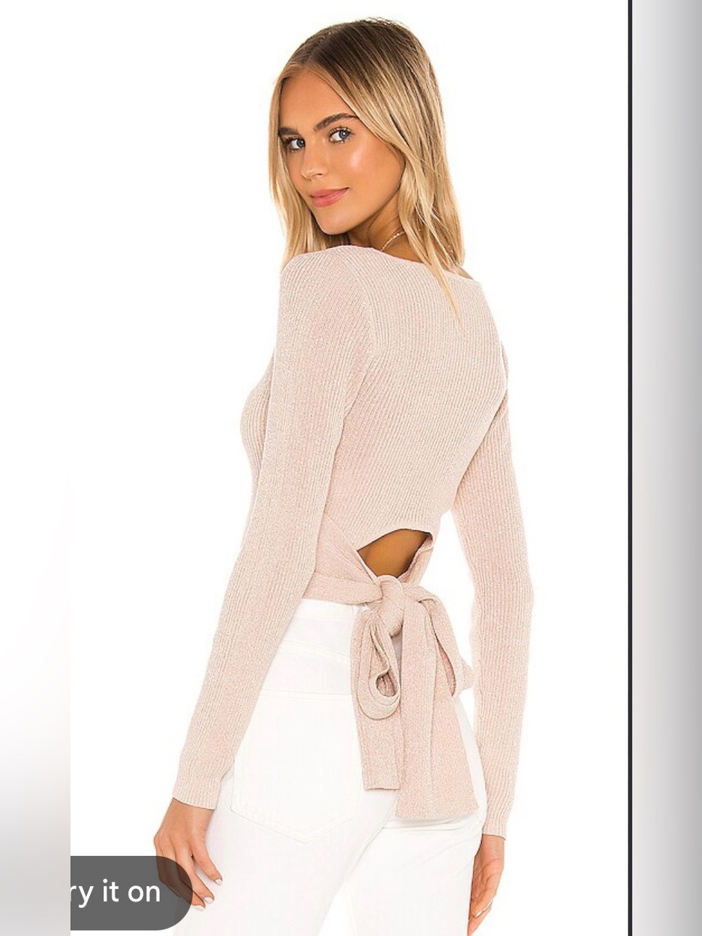 MAJORELLE NWT Bicoastal Sweater in Blush